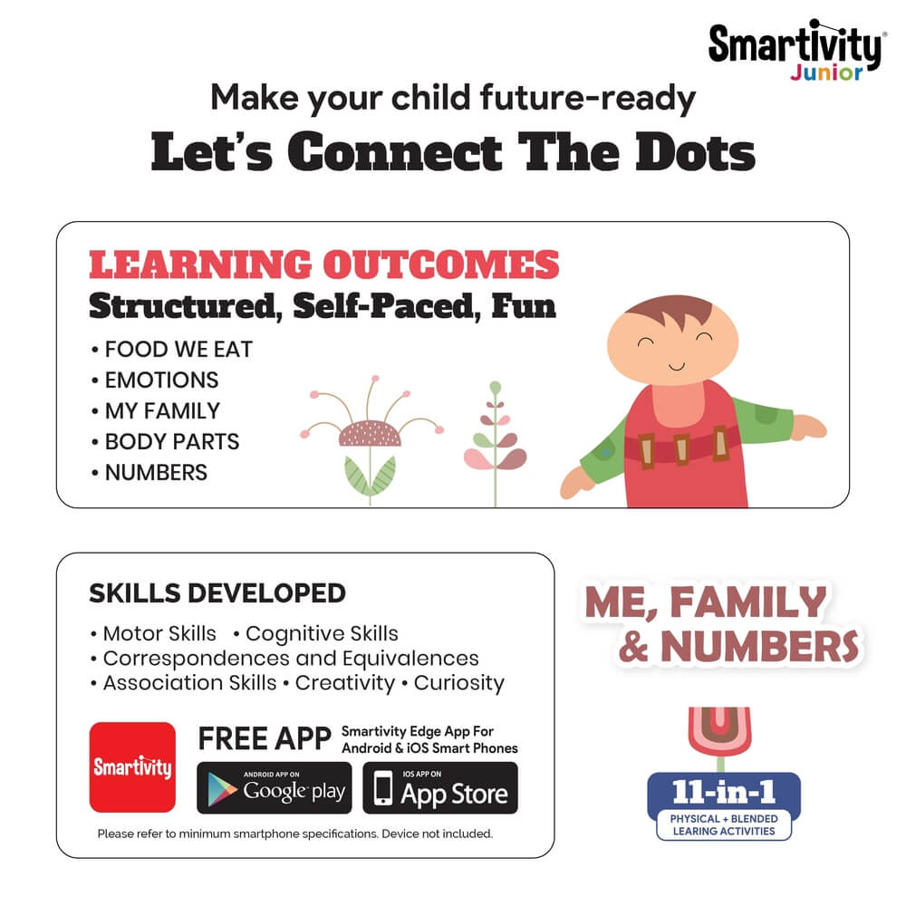 Smartivity Junior Me Family & Numbers | 3-6 Years | DIY Activity Kit